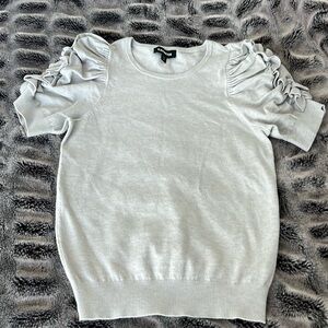 Express Ruched Short Sleeve Sweater